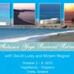 Greece: Autumn Yoga Renewal Retreat with David Lurey and Mirjam Wagner in YogaRocks – Triopetra