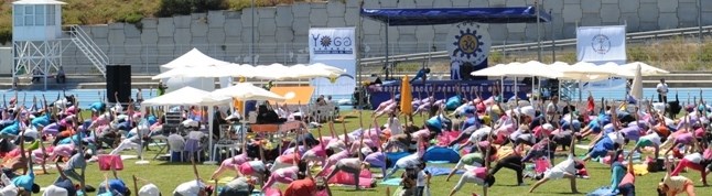 Portugal: Lisboa  Comemorações do DIA INTERNACIONAL DO YOGA  Junho 21, 2015  Solstício de Verão