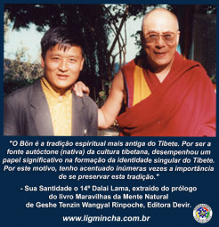 Sua Santidade o Dalai Lama e Tenzin Wangyal Rinpoche