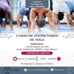 Portugal:
Curso de Instrutor/a de Yoga (presencial e on-line)