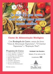 Lisboa: Curso de Alimentação Biológica com Rosângela de Castro