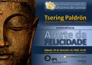 Portugal: Conferência de Tsering Paldrön sobre “A Arte da Felicidade” em Leiria