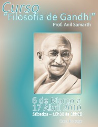 Portugal: Curso de Filosofia de Gandhi por Anil Samarth