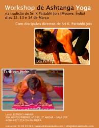 Portugal: Workshop de Ashtanga Yoga com Tarik van Prehn (Brasil) e Lea Perfetti (USA)