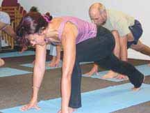 Wikipedia: Students doing yoga