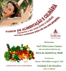 Portugal: Curso de Alimentação e Culinária Ovo-lacto-vegetariana por Zélia Santos