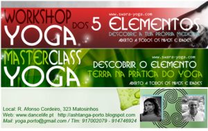 Portugal: Workshop Yoga Dos 5 Elementos e Master Class por Sofia Araújo e Jay Saltearn na Dancelife em Matosinhos