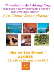 Açores - Portugal: 7º Workshop de Ashtanga Yoga com Tomas Zorzo (Rama) em Ponta Delgada