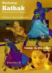 Portugal: Workshop de Kathak (Dança Clássica Indiana) por Lajja Sambhavnath