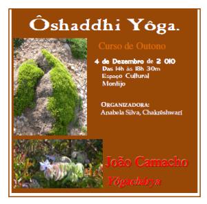 Portugal: Curso de Ôshaddhi Yôga por João Camacho no Montijo