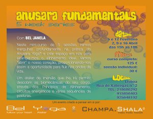 Portugal: Atelier “Fundamentos de Anusara Yoga - 5 Weeks Series”