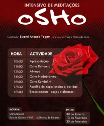 Portugal: Intensivos de “Osho Meditations” por Swami Ananda Yogam em Santa Maria da Feira