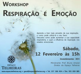 Portugal: Workshop Respiração e Emoção no Espaço Trelheiras em Lisboa