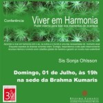 Portugal: Conferência “Viver em Harmonia” com Sis Sonja Ohisson na Brahma Kumaris