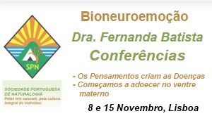 Portugal: Palestras – Bioneuroemoção e Psicossomática Clínica por Fernanda Batista