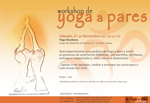 Portugal: Workshop de Yoga a Pares – com Lina Afonso – YOGA de Corpo e Alma