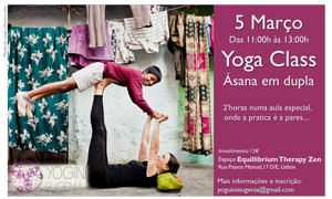 Portugal: Yoga Class – Ásana em Dupla com Yogini Eugénia