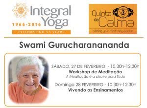 Portugal: Swami Gurucharananda (EUA) orienta dois Workshops na Quinta da Calma – Algarve