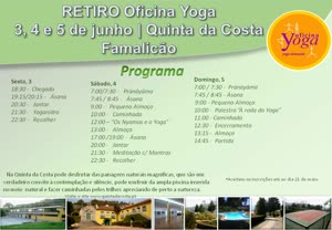 Portugal: Retiro de Yoga em Vila Nova de Famalicão Braga pela Oficina de Yoga