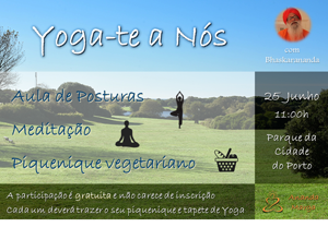 Portugal: Yoga, Meditação e Pic Nic no Parque da Cidade do Porto – com Dada Bhaskaranda