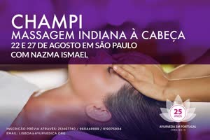 Brasil: Indian Head Massage – CHAMPI – São Paulo – 22 Agosto 2016 – pela ALBA