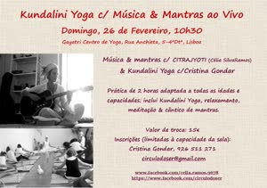 Portugal: Kundalini Yoga com Música & Mantras ao vivo – com Cristina Gondar & Citrajyoti