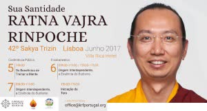 Portugal: 1ª Visita de Ratna Vajra Rinpoche – 42º Sakya Trizin da Linhagem Sakya