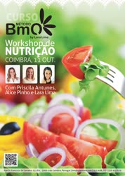 Portugal: Workshop de Nutrição – com Lara Lima – no BmQ em Coimbra