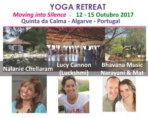 Portugal: Palestra com Nalanie Chellaram e Kírtan com Narayani e Mat – Quinta da Calma – Algarve