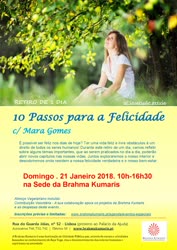 Portugal: Retiro de 1 Dia – 10 Passos para a Felicidade – com Mara Gomes – Brahma Kumaris