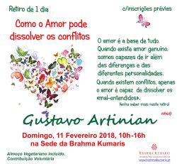 Portugal: Como o Amor pode Dissolver os Conflitos – com Gustavo Artinian – Brahma Kumaris