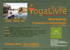 Portugal: Workshop Eu Sou Yoga Livre – Processo e Metodologia – com Edson Moreira e Vanderleia Jovino