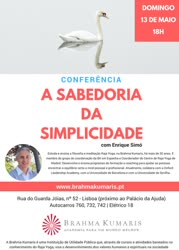 Portugal: CONFERÊNCIA – A SABEDORIA DA SIMPLICIDADE com Enrique Simó – na Brahma Kumaris