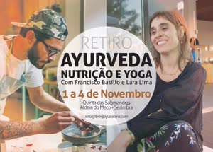 Portugal: Retiro Ayurveda, Nutrição e Yoga – c/ Francisco Basílio e Lara Lima