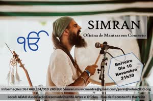 Portugal: SIMRAN – Oficina de Mantras em Concerto