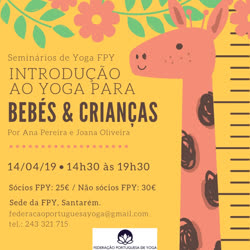 Portugal: Introdução ao Yoga para Bebés e Crianças – c/  Ana Pereira e Joana Oliveira – FPY – Santarém