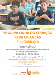 Portugal: WORKSHOP DE YOGA NA LINHA DO CORAÇÃO PARA CRIANÇAS – c/ Rita Goldrajch