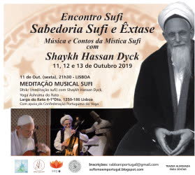 Portugal: SABEDORIA SUFI e ÊXTASE – Música e Contos da Sabedoria Sufi – com Shaykh Hassan Dyck – Lisboa e Coimbra