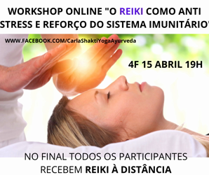 Portugal: Workshop ONLINE Reiki como Anti Stress e Reforço Imunitário