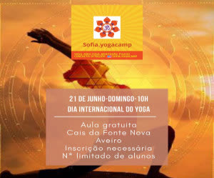 Portugal: Dia Internacional do Yoga 2020 – Aula Gratuita de Celebração – c/ Sofia.yogacamp – Aveiro