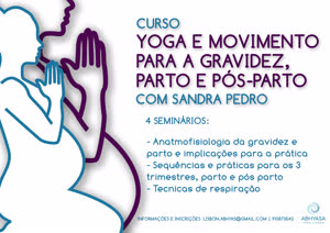 Portugal: Curso – Yoga e Movimento para a Gravidez, Parto e Pós-Parto – c/ Sandra Pedro – Abhyasa Yoga Lisboa